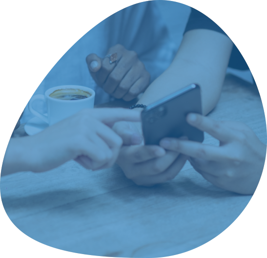 people using a smartphone